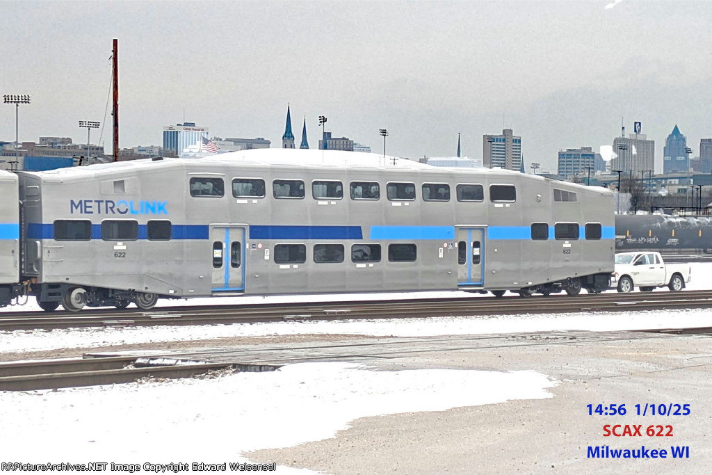 SCAX 618 & 622 - the latest Bombardier commuter cars rebuilt by Talgo USA for (LA) Metrolink